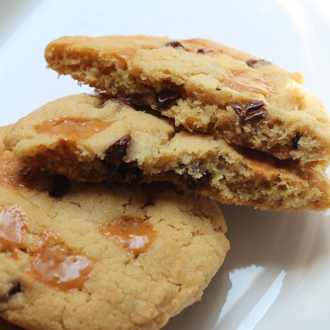 conflicted chocolate chip peanut butter ripple cookies.