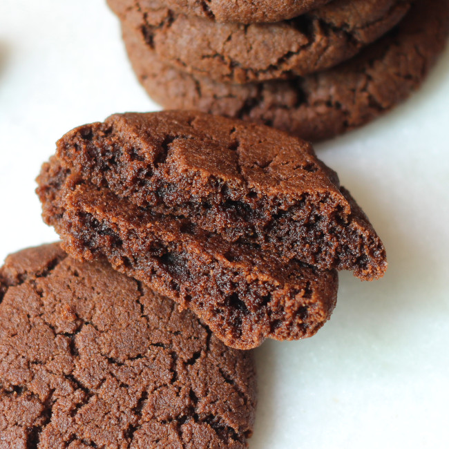 happy double chocolate cookies.