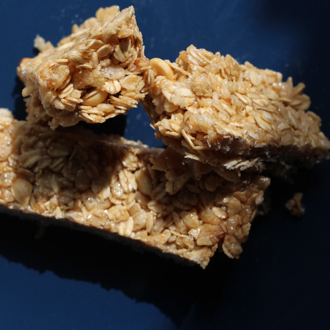 drained maple nut granola bars.