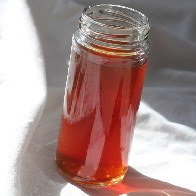 radiant rose tea with mint and lemon.