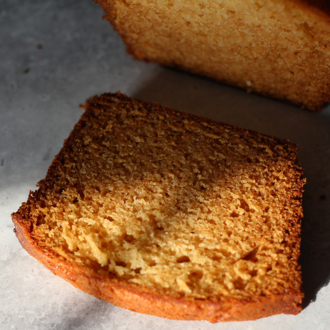 sunny honey loaf cake.